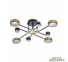 Потолочная люстра Arte Milano 272040/8 BK/GD