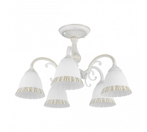 Потолочная люстра Arte Milano 347410/5 WT+G Потолочная люстра Arte Milano 347410/5 WT+G
