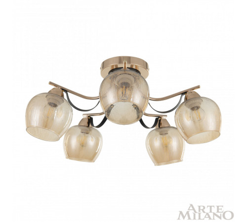 Потолочная люстра Arte Milano Amalfi 322306/5 FG+BK Потолочная люстра Arte Milano Amalfi 322306/5 FG+BK