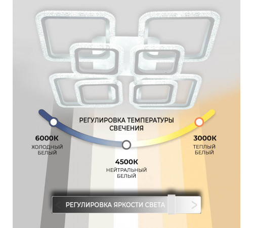 Потолочная люстра Seven Fires Tomiris SF7092/8C-WT Потолочная люстра Seven Fires Tomiris SF7092/8C-WT