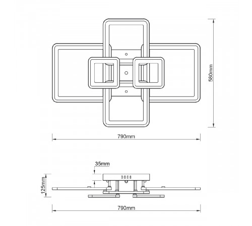 Потолочная люстра Escada Plain 10286/6LED Потолочная люстра Escada Plain 10286/6LED