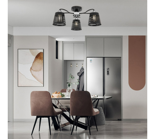 Потолочная люстра Arte Milano Amalfi 328207/3 BK.CR Потолочная люстра Arte Milano Amalfi 328207/3 BK.CR