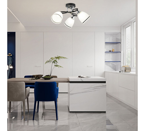 Потолочная люстра Arte Milano Amalfi 325885/3A BK+CR Потолочная люстра Arte Milano Amalfi 325885/3A BK+CR