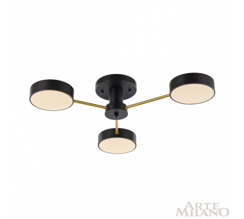 Потолочная люстра Arte Milano Ferrara 252006/3 Bk/Bk Потолочная люстра Arte Milano Ferrara 252006/3 Bk/Bk