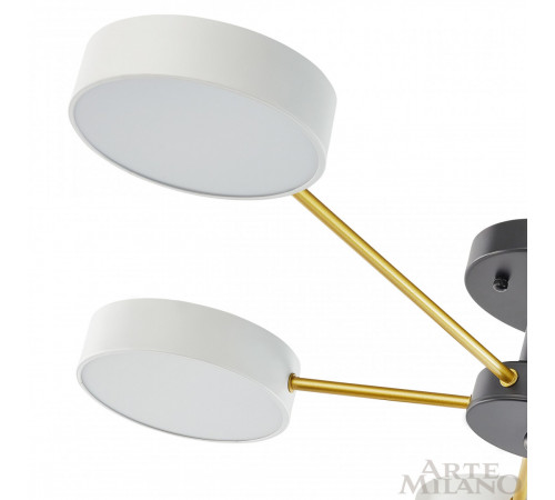 Потолочная люстра Arte Milano Ferrara 252006/5 Bk/Wh Потолочная люстра Arte Milano Ferrara 252006/5 Bk/Wh