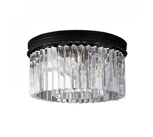 Потолочная люстра Delight Collection 1920s Odeon KR0387C-6B/P black/clear