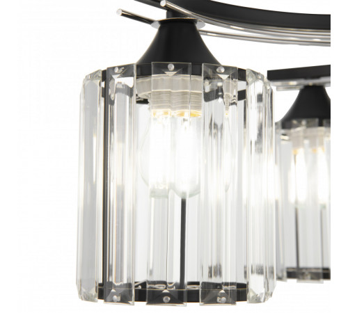 Потолочная люстра Arte Milano Amalfi 327103/5 BK+CR Потолочная люстра Arte Milano Amalfi 327103/5 BK+CR