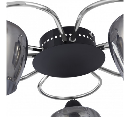 Потолочная люстра Arte Milano Amalfi 321508/5 CR+BK Потолочная люстра Arte Milano Amalfi 321508/5 CR+BK