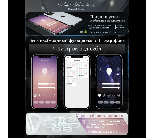 Потолочная люстра Natali Kovaltseva Effect LED LAMPS 81118