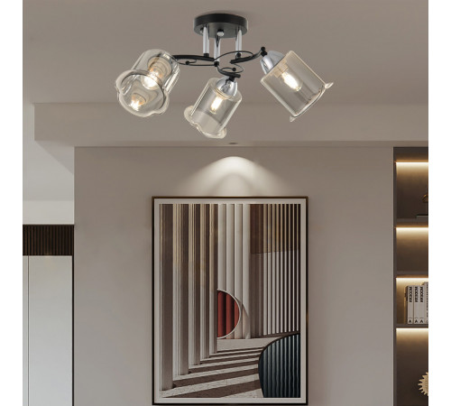 Потолочная люстра Arte Milano Amalfi 323219/3 CR+BK Потолочная люстра Arte Milano Amalfi 323219/3 CR+BK