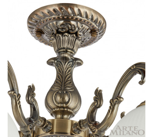 Потолочная люстра Arte Milano 346410/5 AB Потолочная люстра Arte Milano 346410/5 AB