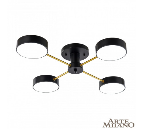 Потолочная люстра Arte Milano Ferrara 252006/4 Bk/Bk Потолочная люстра Arte Milano Ferrara 252006/4 Bk/Bk