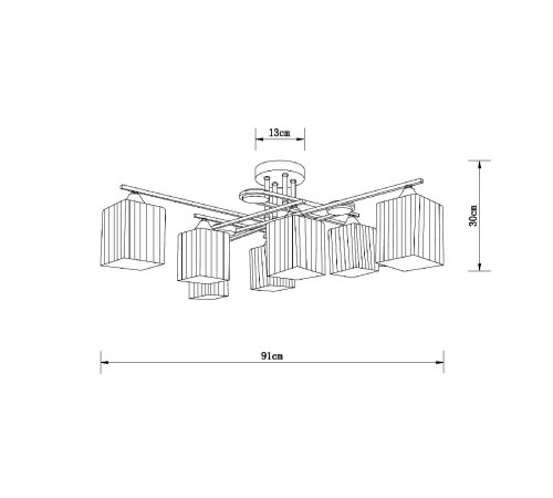 Потолочная люстра Arte Lamp Largo A4497PL-8AB Потолочная люстра Arte Lamp Largo A4497PL-8AB