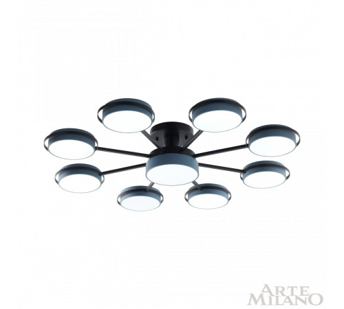 Потолочная люстра Arte Milano Ferrara 250406/8+1 Gr Потолочная люстра Arte Milano Ferrara 250406/8+1 Gr