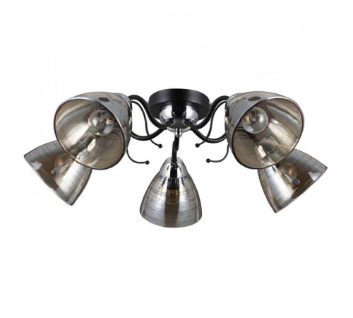 Потолочная люстра Seven Fires Gressan SF4022/5C-BK-CR Потолочная люстра Seven Fires Gressan SF4022/5C-BK-CR
