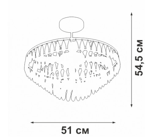 Потолочная люстра Vitaluce V5352-1/5PL Потолочная люстра Vitaluce V5352-1/5PL