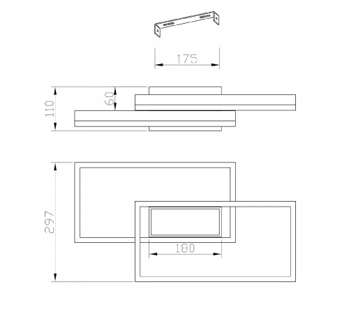 Потолочная люстра Escada Twins 10242/3LED Потолочная люстра Escada Twins 10242/3LED