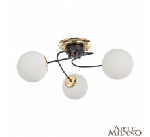 Потолочная люстра Arte Milano Neapolis 276408/3 BK/GD