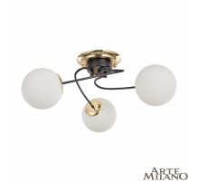 Потолочная люстра Arte Milano Neapolis 276408/3 BK/GD
