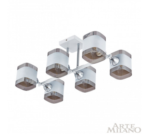 Потолочная люстра Arte Milano Amalfi 329809/6 WH+CR Потолочная люстра Arte Milano Amalfi 329809/6 WH+CR