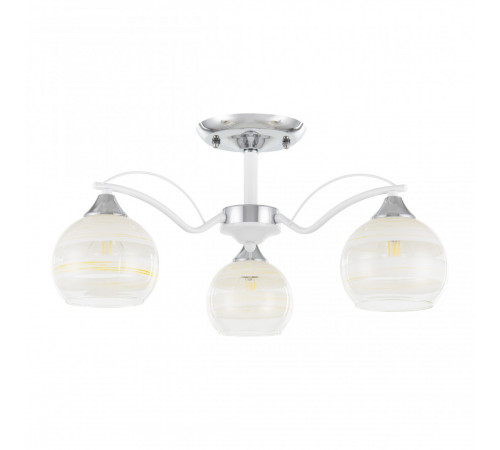Потолочная люстра Arte Milano Napoli 326503/3 CR+WH Потолочная люстра Arte Milano Napoli 326503/3 CR+WH