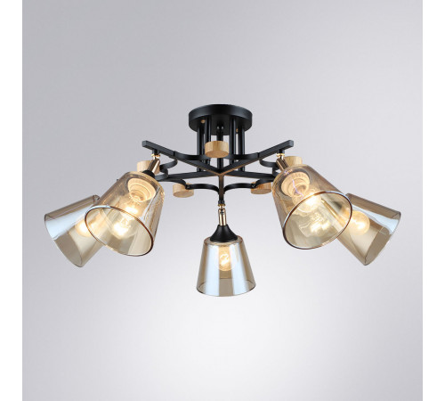 Потолочная люстра Arte Lamp Glassy A5078PL-5BK Потолочная люстра Arte Lamp Glassy A5078PL-5BK