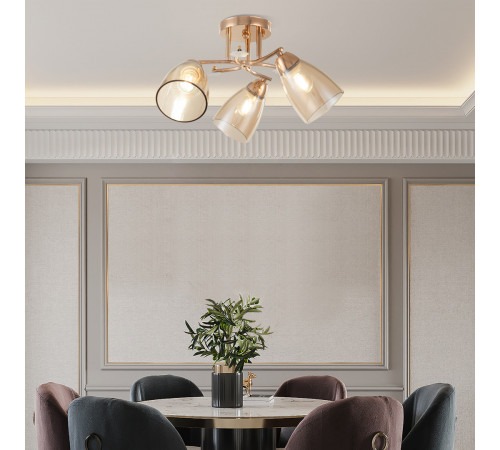 Потолочная люстра Arte Milano Amalfi 326419/3 FG+WH Потолочная люстра Arte Milano Amalfi 326419/3 FG+WH