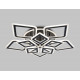 Потолочная люстра Ambrella Light Acrylica Original FA8915