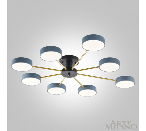 Потолочная люстра Arte Milano Ferrara 252006/8 Bk/Gr Потолочная люстра Arte Milano Ferrara 252006/8 Bk/Gr