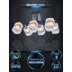 Потолочная люстра Seven Fires Shona SF3357/6C-BK-CR-WT