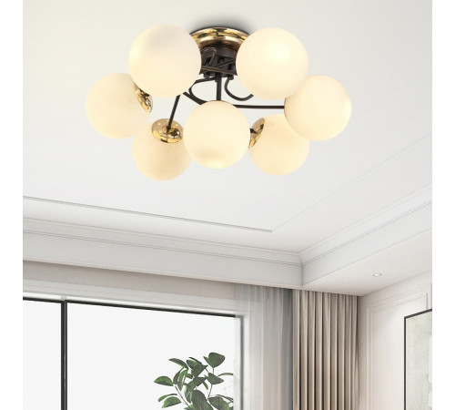 Потолочная люстра Arte Milano Neapolis 276408/6+1 BK/GD