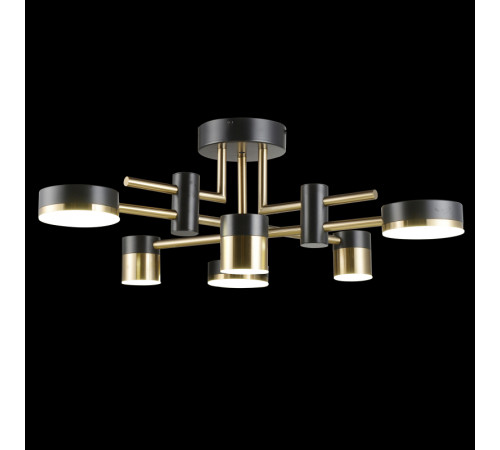 Потолочная люстра Natali Kovaltseva LED LAMPS 81368 GOLD BLACK Потолочная люстра Natali Kovaltseva LED LAMPS 81368 GOLD BLACK