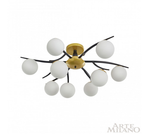 Потолочная люстра Arte Milano Neapolis 273408/9 BK/GD
