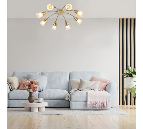 Потолочная люстра Escada Aquilegia 1100/8P Gold