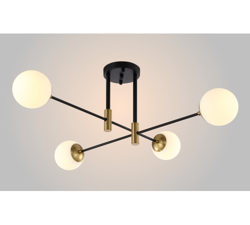 Потолочная люстра Crystal Lux Fidel FIDEL PL4 BLACK Потолочная люстра Crystal Lux Fidel FIDEL PL4 BLACK
