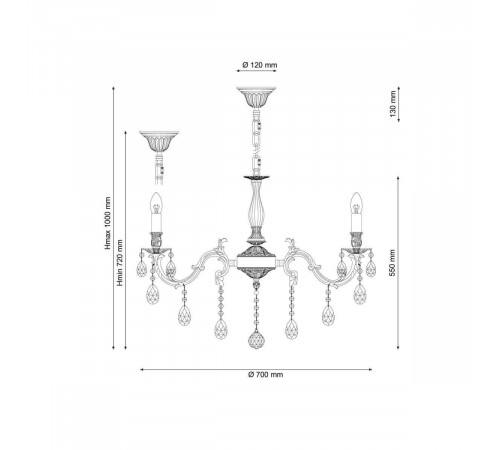 Подвесная люстра Lucia Tucci Firenze 141.8 Cream White Подвесная люстра Lucia Tucci Firenze 141.8 Cream White