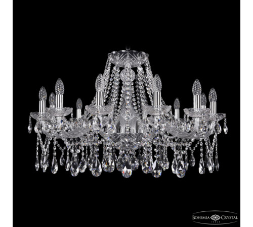 Подвесная люстра Bohemia Ivele Crystal 1413/12/300 Ni Подвесная люстра Bohemia Ivele Crystal 1413/12/300 Ni
