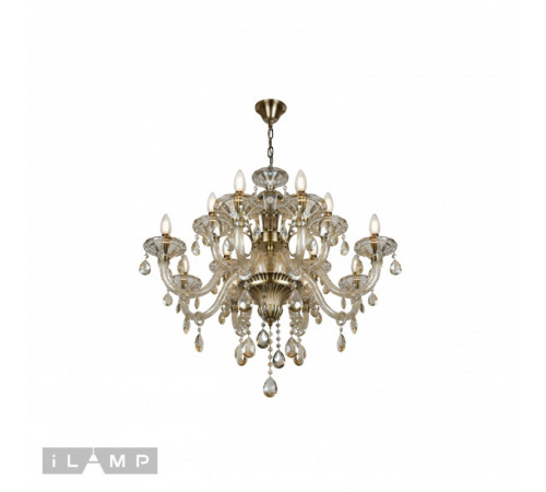 Подвесная люстра iLamp Asia 61079-8+4 BR Подвесная люстра iLamp Asia 61079-8+4 BR