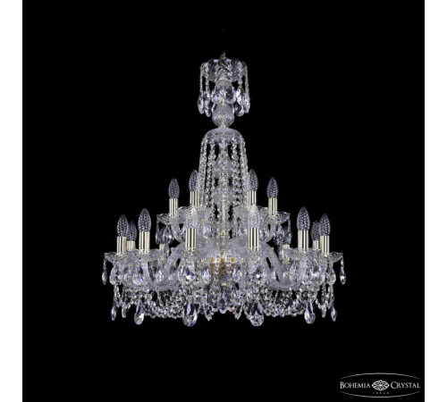 Подвесная люстра Bohemia Ivele Crystal 1402/12+6/240/XL-77 G Подвесная люстра Bohemia Ivele Crystal 1402/12+6/240/XL-77 G