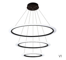 Подвесная люстра Crystal Lux MANZANA SP67W LED BLACK