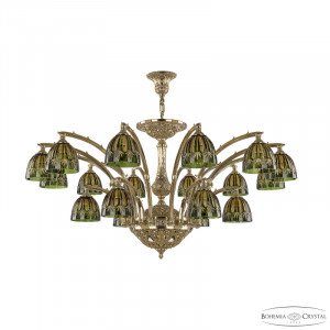 Подвесная люстра Bohemia Ivele Crystal Verona 72111/12+6/420 AZ G P1 D Amber-Green/H-1I
