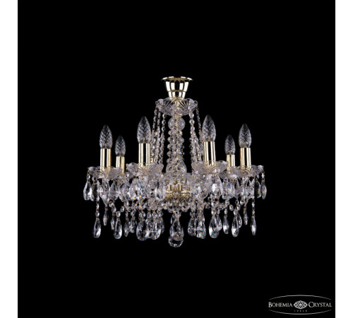 Подвесная люстра Bohemia Ivele Crystal 1413/8/165 G tube Подвесная люстра Bohemia Ivele Crystal 1413/8/165 G tube