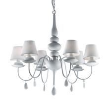 Подвесная люстра Ideal Lux Blanche SP6 Bianco 035581