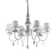 Подвесная люстра Ideal Lux Blanche SP6 Bianco 035581