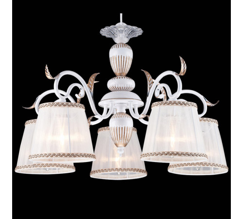 Подвесная люстра Natali Kovaltseva IRIS 11389/5C WHITE GOLD Подвесная люстра Natali Kovaltseva IRIS 11389/5C WHITE GOLD