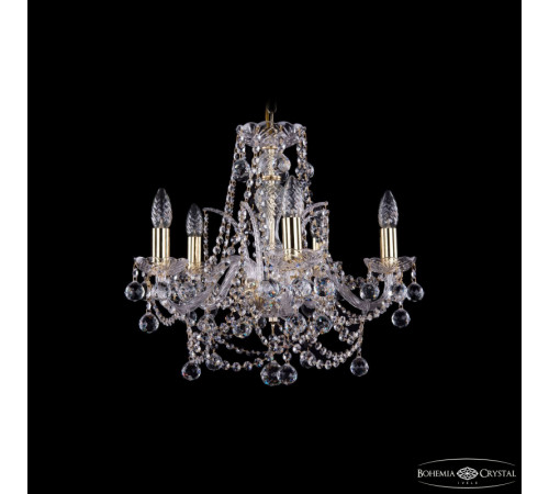 Подвесная люстра Bohemia Ivele Crystal 1411/5/160 G Balls Подвесная люстра Bohemia Ivele Crystal 1411/5/160 G Balls