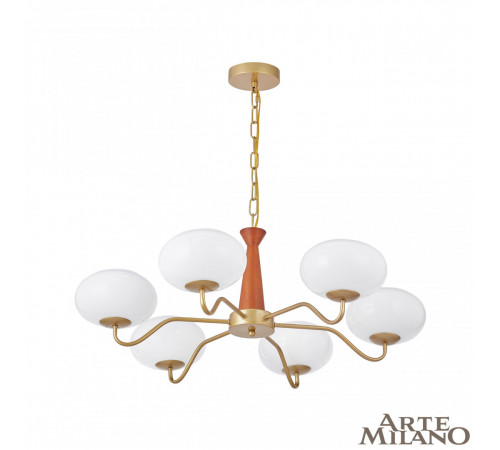 Подвесная люстра Arte Milano Napoli 310166/D780/6 BS/WD Подвесная люстра Arte Milano Napoli 310166/D780/6 BS/WD