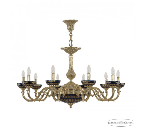 Подвесная люстра Bohemia Ivele Crystal Verona 72101P/10/300 G P Amber-Blue/H-1J Подвесная люстра Bohemia Ivele Crystal Verona 72101P/10/300 G P Amber-Blue/H-1J