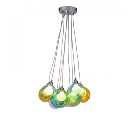 Подвесная светодиодная люстра Arte Lamp Pallone A3026SP-9CC Подвесная светодиодная люстра Arte Lamp Pallone A3026SP-9CC