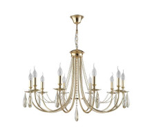 Подвесная люстра Crystal Lux Victoria SP10 Gold/Amber